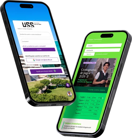 Aula Virtual USS en celulares